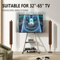 Pokretni kutni TV stajajte minimalistički podni TV Stand Modern Entertainment Center za TV -ove do 65