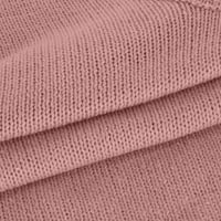 Ženski pleteni džemper U donjem rublju, jesen / zima casual ženski džemper s okruglim vratom dugih rukava jednobojni Gornji dijelovi