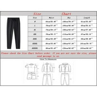 Muške hlače A. M., Muške lanene hlače Plus Size, ljetne široke hlače ravnog kroja s džepovima, tamno sive 4 inča
