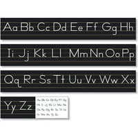Resursi učitelja Sjeverna zvijezda Crni tradicionalni niz rukopisne abecede