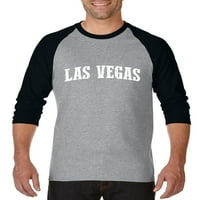 _ - Muške majice za Bejzbol s Raglan rukavima-Las Vegas, Nevada