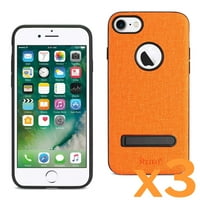 IPhone 7 8 SE traper Tekstura TPU zaštitni poklopac u narančastoj za upotrebu s Apple iPhone 7 8 SE 3-Pack