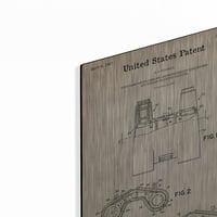Luksuzna metalna umjetnost dvogled s crtežom na patentnom pergamentu, zidna umjetnost u metalu, 12916