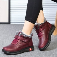 ; / Ženske zimske plišane izolirane ravne cipele za hodanje s okruglim nožnim prstima tople čizme za žene