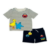 Majica i kratke hlače Sesame Street Baby Boy, set odjeće