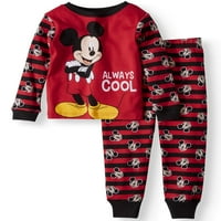 Mickey Mouse Cotton tijesni fit pidžama, dvodijelni set