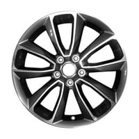 Kai aluminijska legura 7. Obnovljeni OEM kotač, obrađeni i tamni srebrni metalik, odgovara - Hyundai Santa Fe