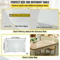 Prozirni PVC stolnjak, Vodootporni poklopac stola od 42.78 inča, zaštita stola