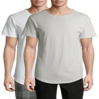 Nema granica muške izdužene majice s kratkim rukavima, 2-pack