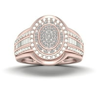 Zaručnički prsten od 10 karata od ružičastog zlata s dijamantom od 16 karata