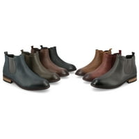 Vance Co. MENS LANDON ŠIRODNA TRU TRU COMPORT POAN PUT-On okrugli nožni prst Chelsea Boot