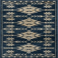 Dobro tkana Tulsa kanton jugozapadna plemenska boemska plava 2'7 9'10 trkač prostirka prostirka