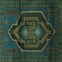 Tradicionalni pravokutni perzijski tepisi u tirkizno plavoj boji tvrtke, 2' 4'