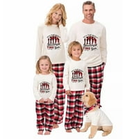 Božićna pidžama za cijelu obitelj Božićni pidžama setovi koji odgovaraju božićnom drvcu Božićna pidžama obiteljski Božićni set za