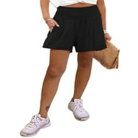 Ženske bermudske kratke hlače uske hlače rastezljive trenirke jednostavne široke mini hlače za trčanje ljetne kratke hlače za plažu