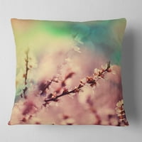 Dizajn cvjetanje ružičaste trešnje - jastuk za cvjetne bacanja - 18x18