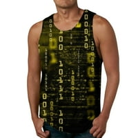 Muška ljetna modna ležerna primorska majica Na plaži s digitalnim printom bez rukava Bez rukava Bez rukava prsluk muška košulja voluminozne