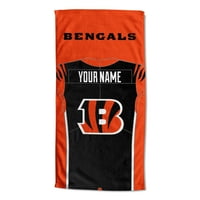 Cincinnati Bengals NFL Jersey Personalizirani ručnik za plažu, 30 60