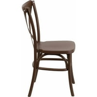Unutarnja i vanjska stolica s poprečnim naslonom od smole serije 2 sa čeličnom unutarnjom nogom, Više boja